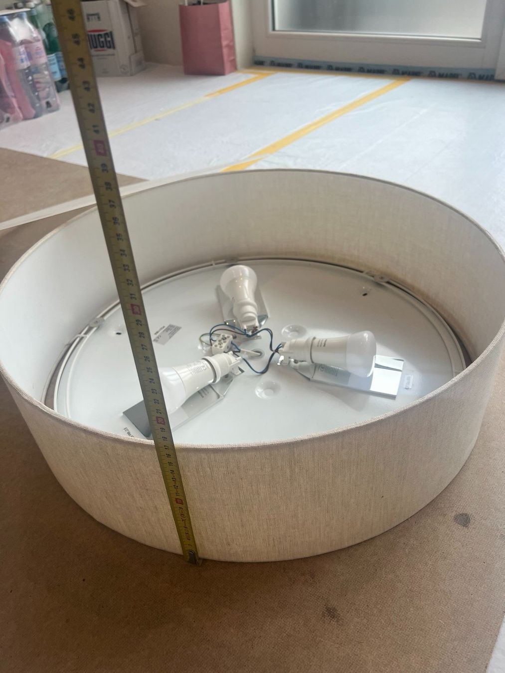 Lampadari & plafoniere: Deckenlampe / Stoff-Deckenleuchte – Ø ca. 60 cm – Usato da Urdorf venduto da Tornado75 3