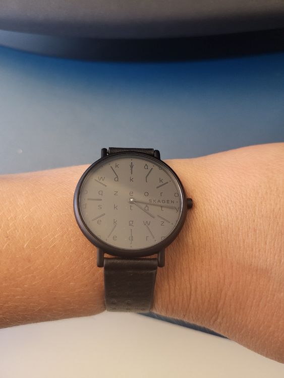 skagen damen uhr schwarz