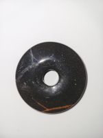 pendentif obsidienne noire avec ligne spider donut 5cm