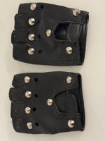 Coole Lederhandschuhe mit Nieten, Grösse M-L
