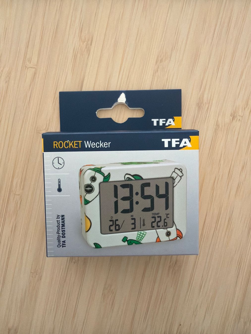 Wecker: TFA ROCKET Wecker mit Datum und Temperatur neu – Neu und originalverpackt aus Aarau von don_9hqj