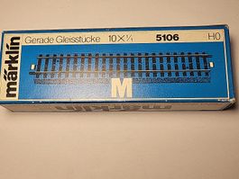 Märklin 5106 10x gerades M-Gleis H0 OVP #335
