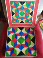 Holzlegespiel mit Vorlagen Vintage