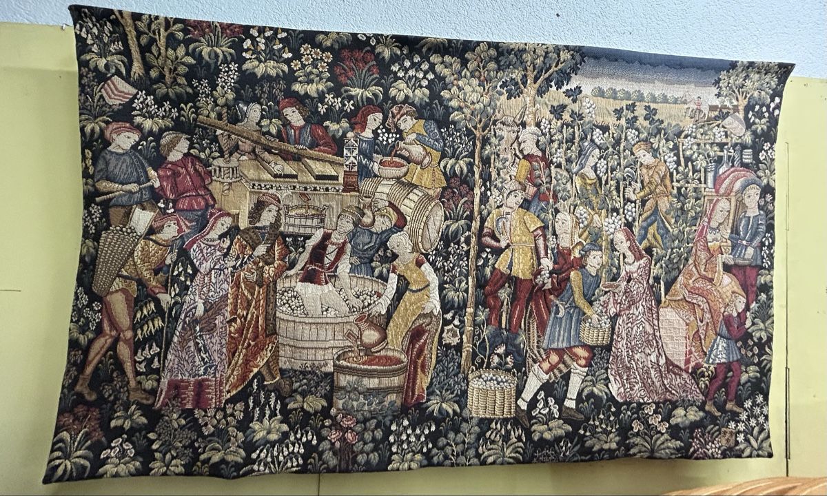 Tappeti: Wandteppich "Weinlese" mittelalterlich 95x160cm – Usato da Köniz venduto da mimi612