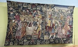 Wandteppich "Weinlese" mittelalterlich 95x160cm