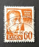 *ABART*Frz. Zone Baden-Mi 10 ● (1947) Punkt im "0"