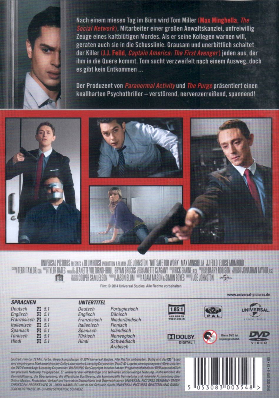 Tutti i DVDs: DVD: Blutiger Auftrag (mit: Max Minghella, JJ Feild) – Usato da Tägerig venduto da fil_f8k6 1