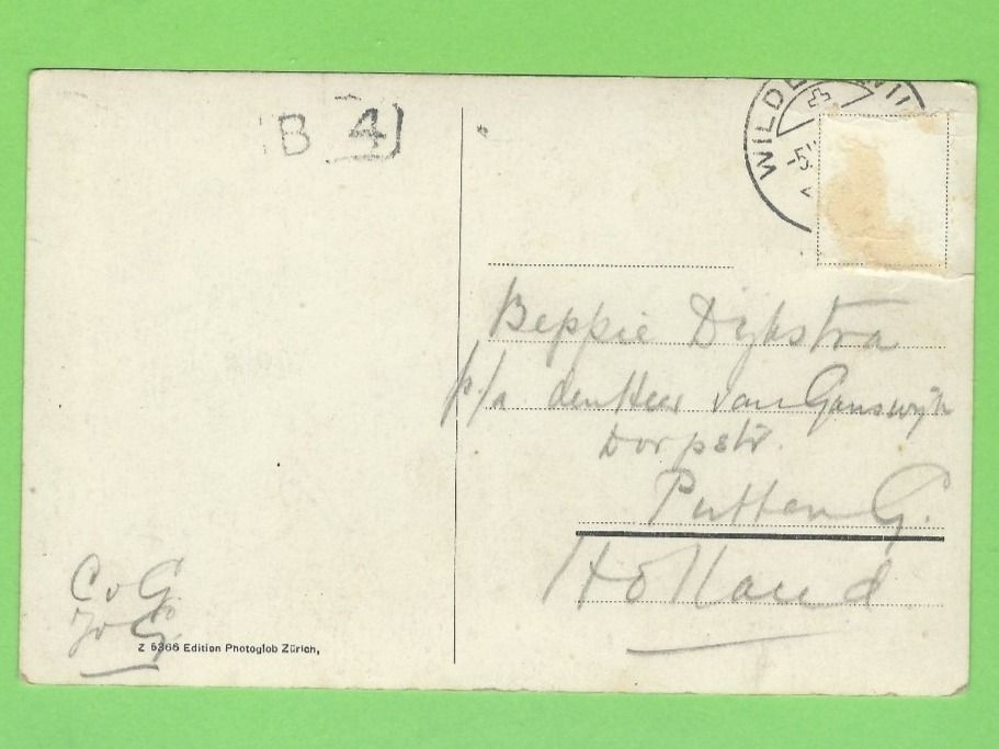 Cartoline postali: Mürren mit Wetterhorn, Eiger, Mönch – Usato da Zürich venduto da t24_de 1