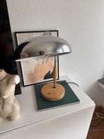 Vintage Koranda Chrom/Holz Lampe von Christian Dell