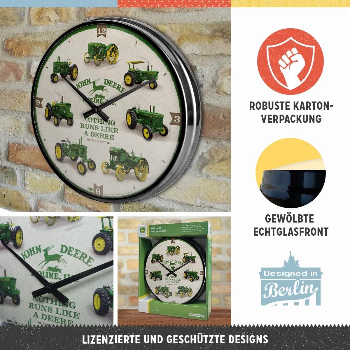 Orologi da terra & Orologi da parete: Wanduhr John Deere, 31 cm – Nuovo e nell'imballaggio originale da Nuglar venduto da SaleRitter 2