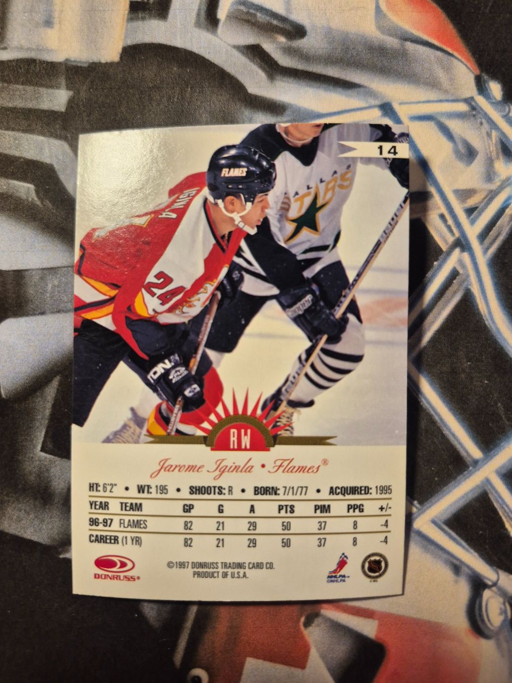 NHL Carte collezionabili: NHL Jarome Iginla Calgary Flames – Usato da Treiten venduto da Sauber73 1