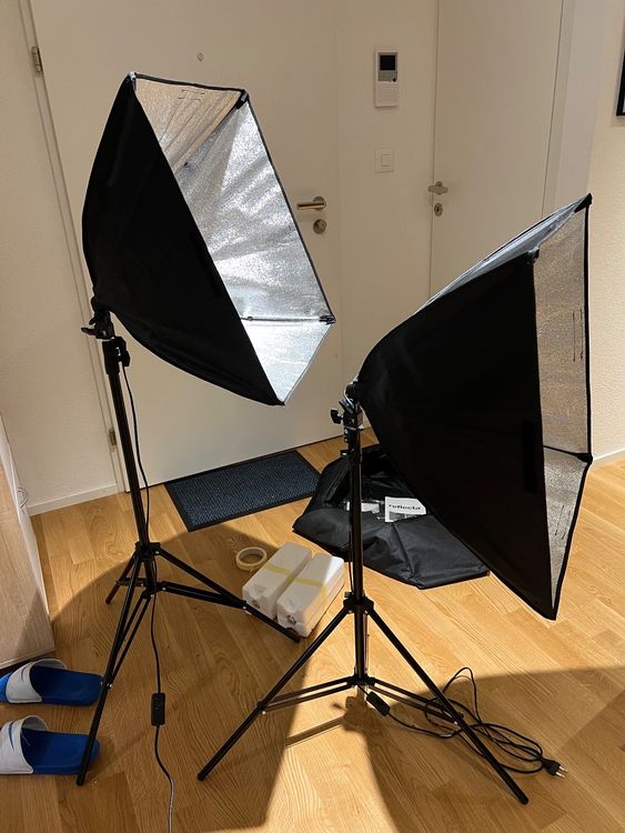 Kate Faltbarer Foto-Hintergrund, 1,5 X 2 M – Grau/Blau, Mikrofaser