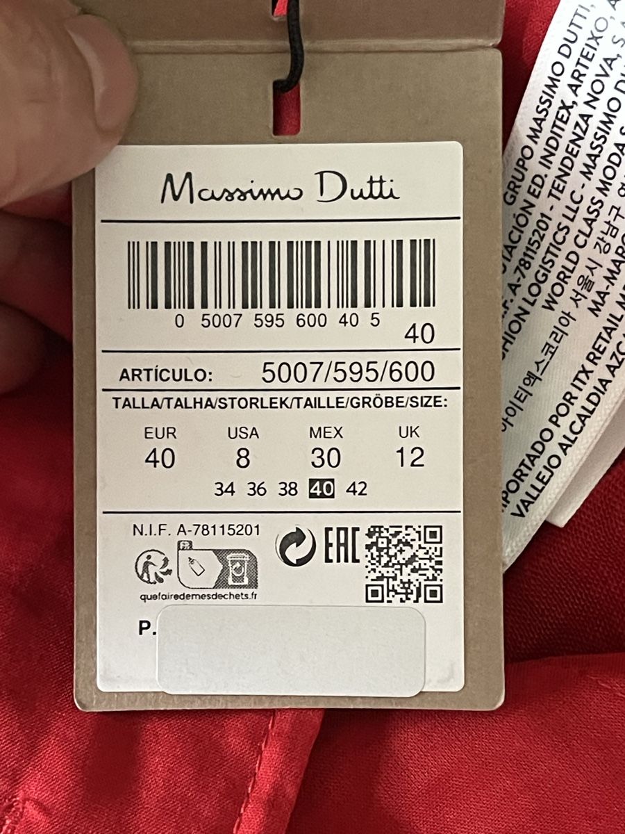 Massimo Dutti Hosen: Pantalon fluide Massimo Dutti rouge  40 neuf, – Neu (gemäss Beschreibung) aus Kloten von Vermicelles 4