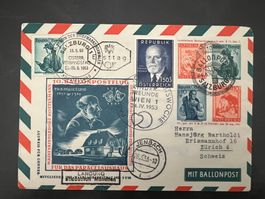 1953  10.Ballonpost  A Erstag div. Stempel  (G2926)