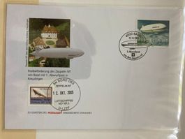 Schweiz 2005 Basel Kreuzlingen Zeppelin NT 75 J 1.Abwurfpost