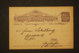 1894 Frankfurter Privat Ganzsache
