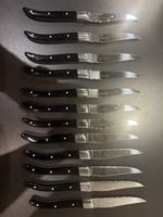 12 Couzon Steakmesser schwarz Edelstahl guter Zustand