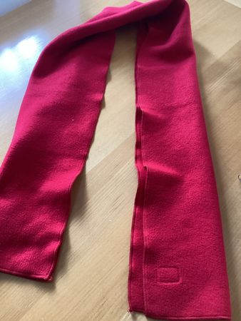 Schal GAP Fleece rot einfarbig guter Zustand unisex