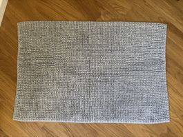 IKEA TOFTBO Badematte, grauweiß/meliert, 50x75cm