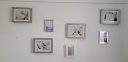 Graue Wanddekoration, modernes Design, Top Zustand!