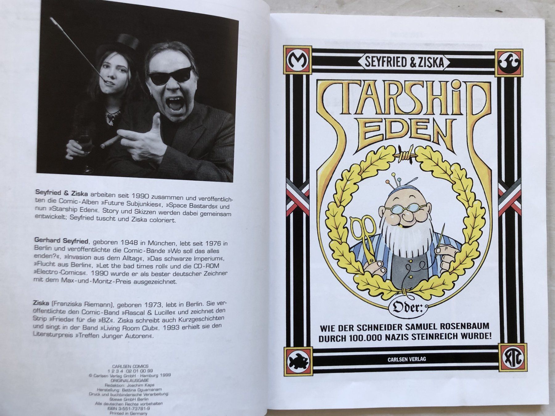 Fumetti: Seyfried & Ziska - Starship Eden - Comicalbum – Usato da Schaffhausen venduto da durruti 1