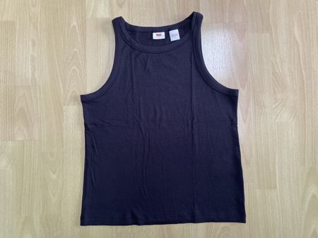 Levi's Top, Ripp, Gr. L, Schwarz, Neu