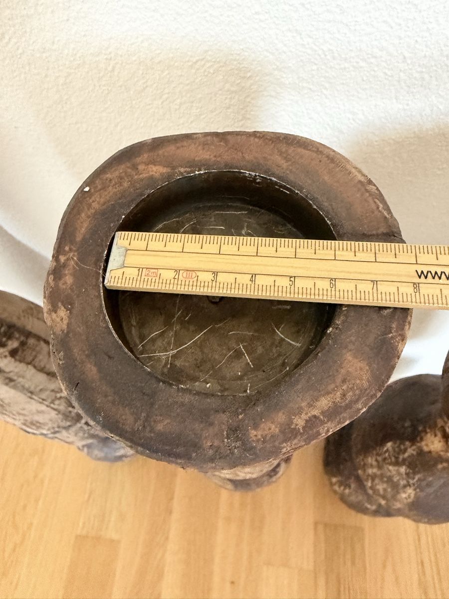 Portacandele: 3 Kerzenständer Holz antik  – Usato da Killwangen venduto da Mariposa1379 2