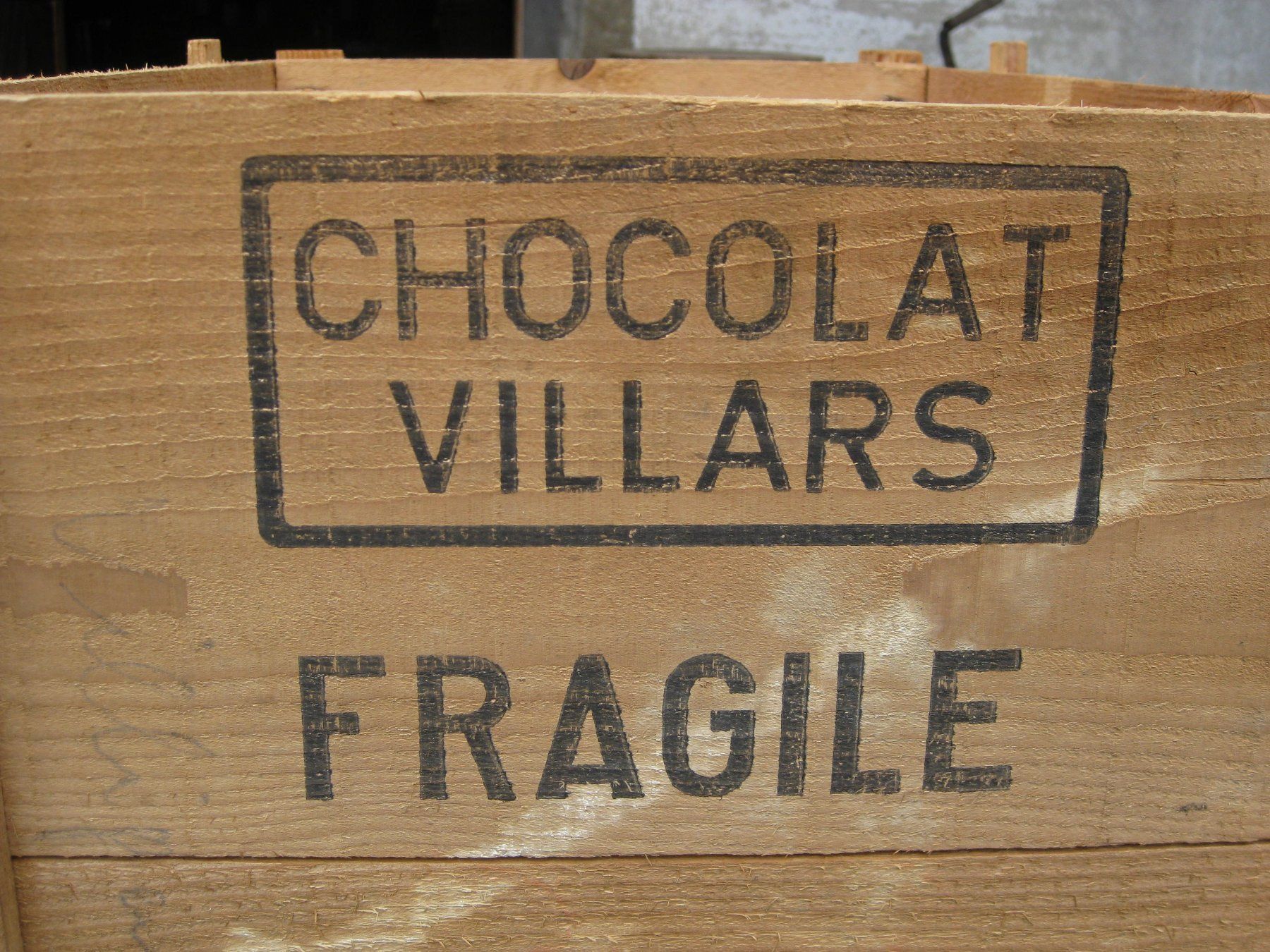 Casse di trasporto: Chocolat Villars Holzkiste – Usato da Othmarsingen venduto da Lanz05