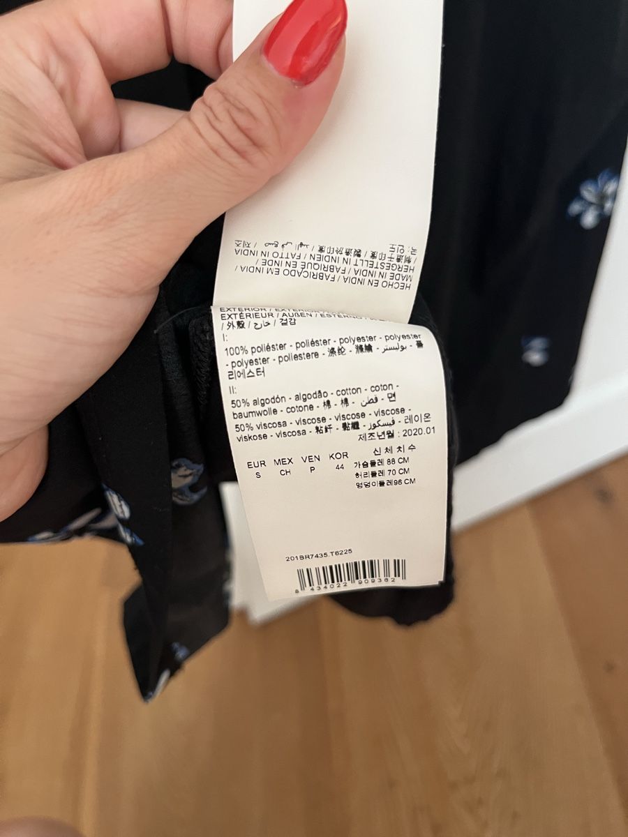 Camicette: Bluse BIMBA Y LOLA Blumenmuster Schwarz Grösse S – Usato da Riehen venduto da SalomeTramer 3