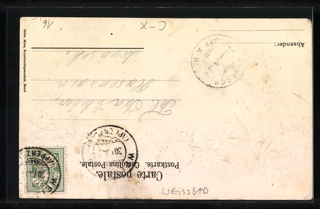 Cartoline postali: Präge-Lithographie Weissbad /Kt. Appenz – Usato da Berlin venduto da bartko-reher 1