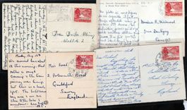 4 Auslandpostkarten