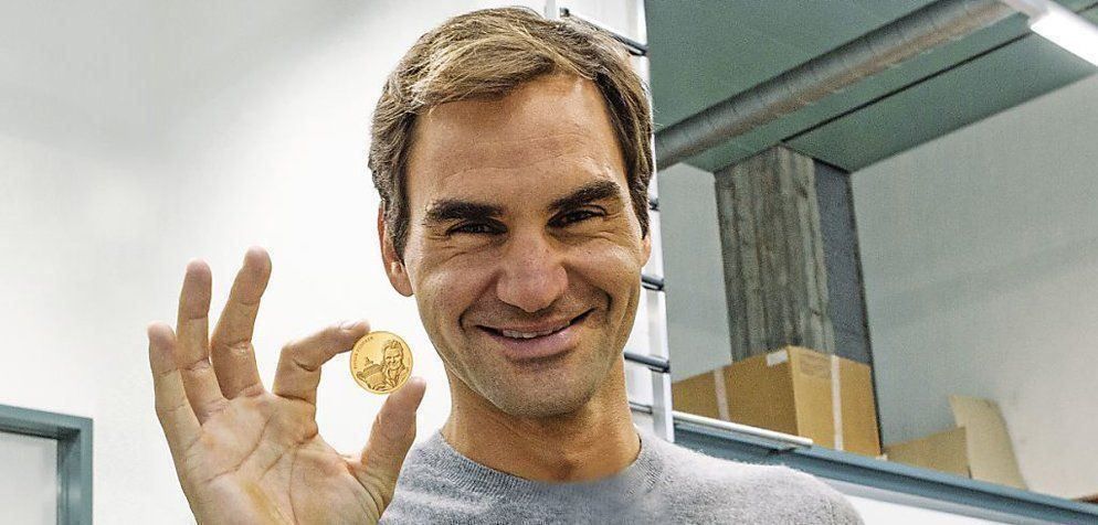 Tutti le monete: Roger Federer 50 Fr. Gold Münze – Nuovo e nell'imballaggio originale da Zürich venduto da Dr.Moony 4