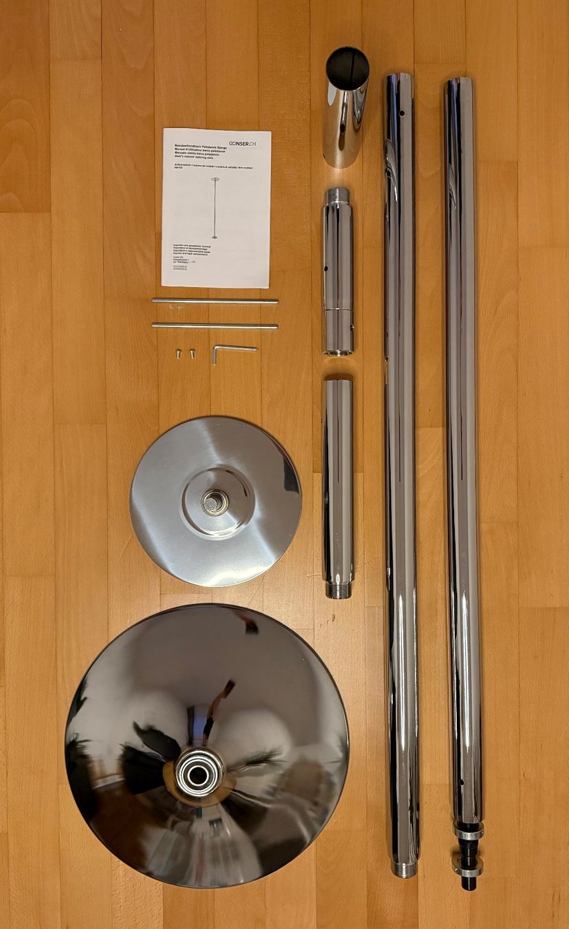 Gonser Hometrainer: Pole Dance Stange 45 mm Chrom (Static&Spinning) – Usato da Reinach AG venduto da Majo.K 5