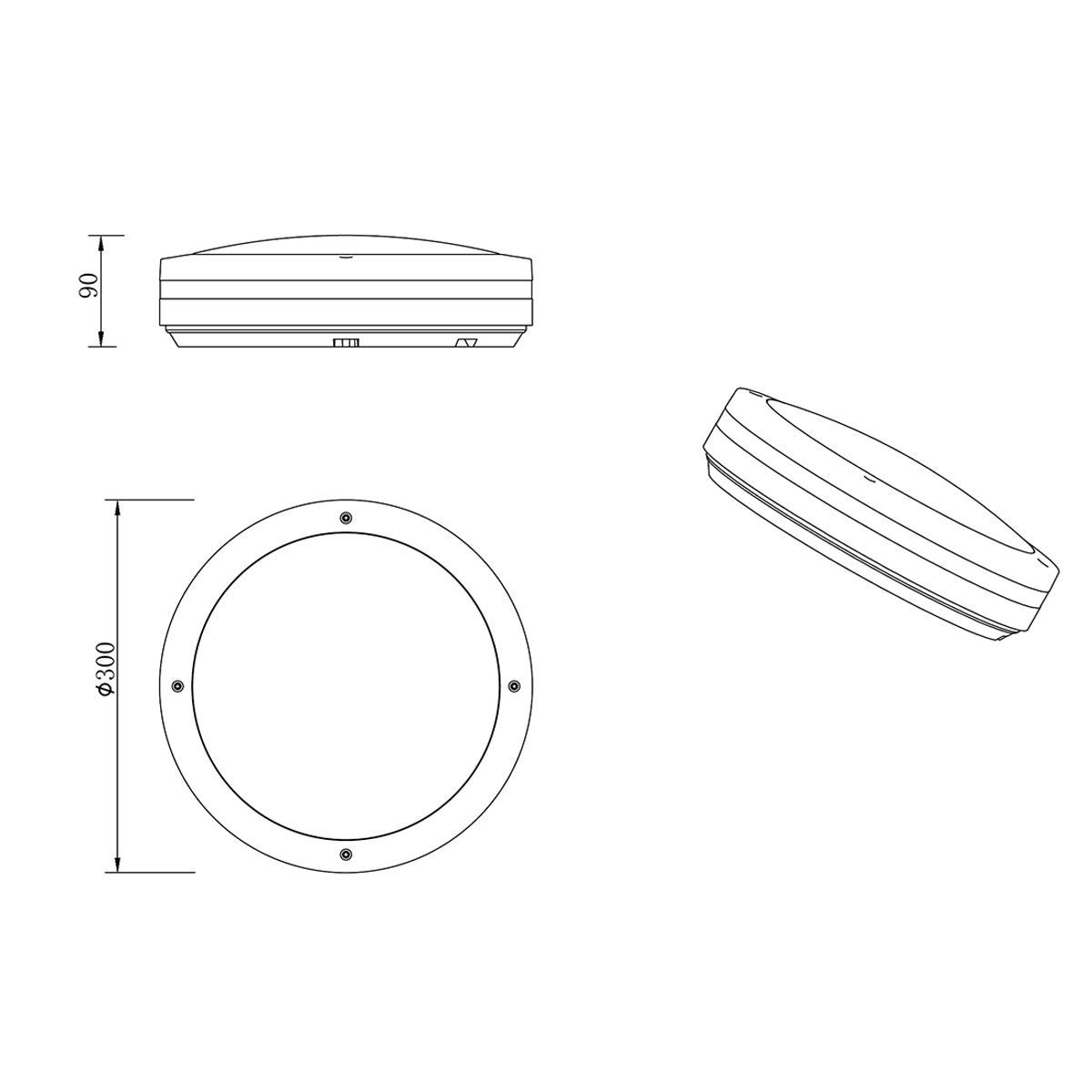 Lampadari & plafoniere: Aussen Deckenleuchte, Wandleuchte, IP54 – Nuovo (secondo la descrizione) da Kreuzlingen venduto da Smart-Light 6