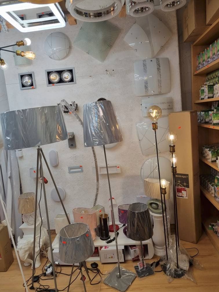 Lampade: ERMES SET STEHLAMPE + TISCHLAMPE GRAU – Nuovo e nell'imballaggio originale da Altendorf venduto da Anddus-light 3