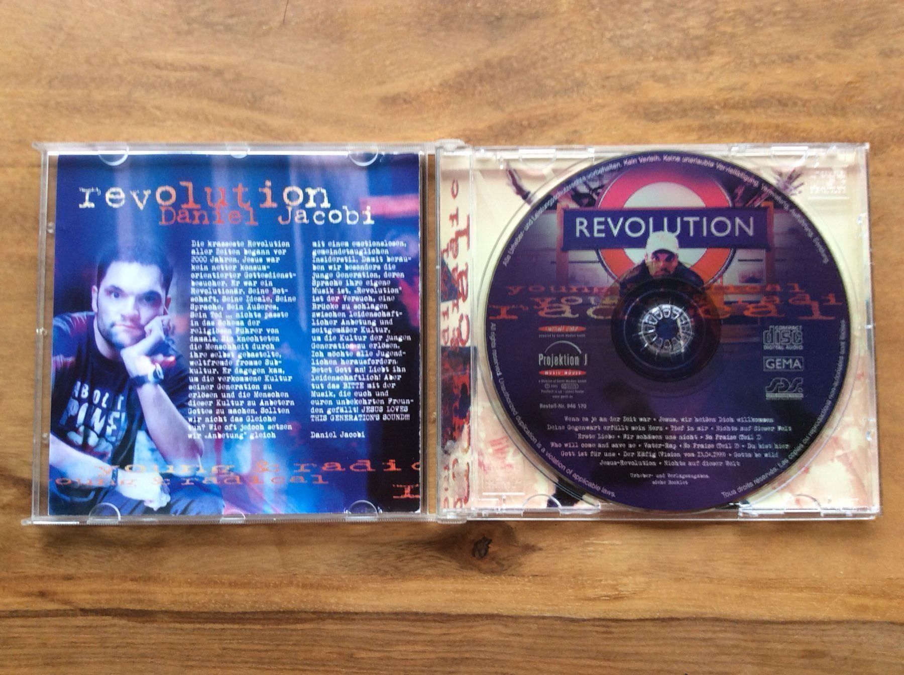 CD: CD Daniel Jacobi - Revolution – Usato da Horgen venduto da flyingpenguin2000 1