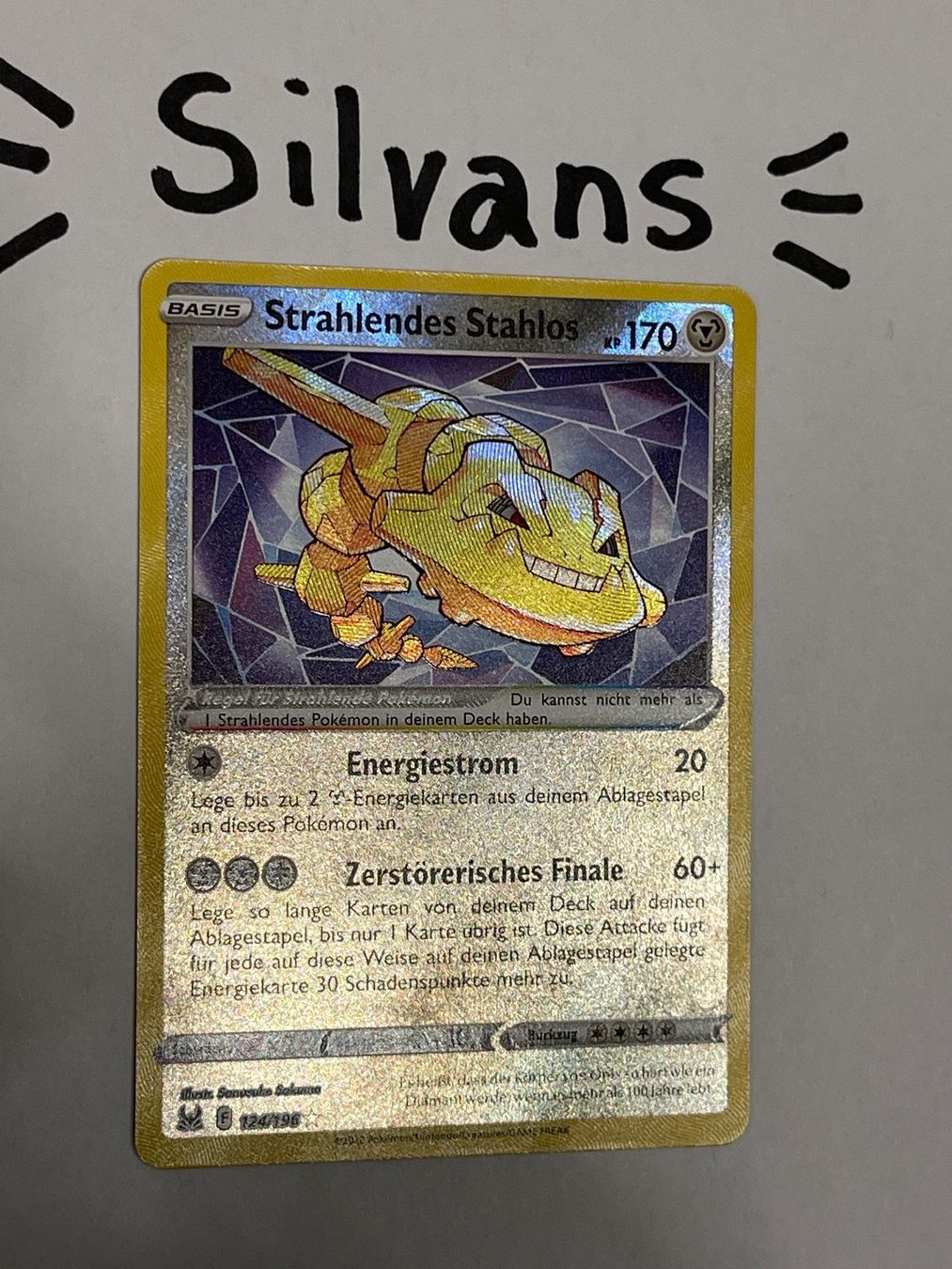 Pokémon Carte collezionabili: Strahlendes Stahlos Verlorener Ursprung Lost Origin Deutsch – Nuovo (secondo la descrizione) da Wil SG venduto da Silvans 1