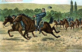 Militär -der Offizier überflügelt + 1925