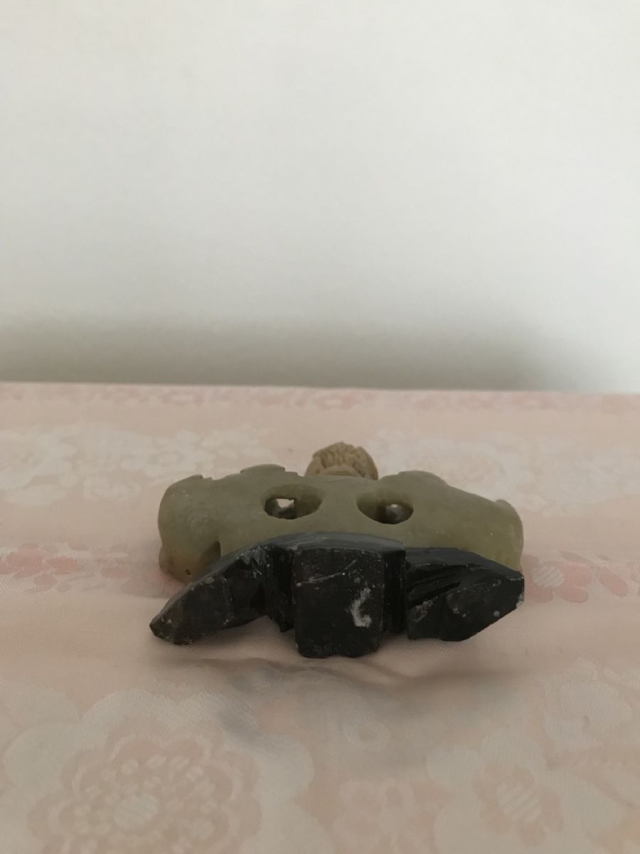 Figurines: Specksteinfigur mit Löwe – D'occasion à glattbrugg par tto_9tyc 2