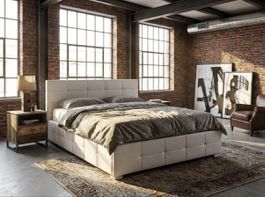 Bett Conforama Monza PU 140x200 mit Bettkasten gebraucht