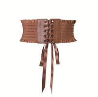 Brauner geschnürter Taillengurt Gr M *neu*