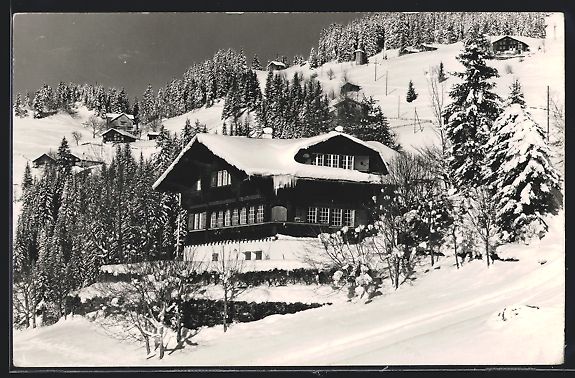 Cartes postales: AK Wengen, Chalet Sonnhalde – D'occasion à Berlin par bartko-reher