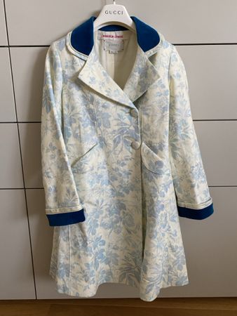 GUCCI Kids' Children's Flower Print Linen Coat Gr.140