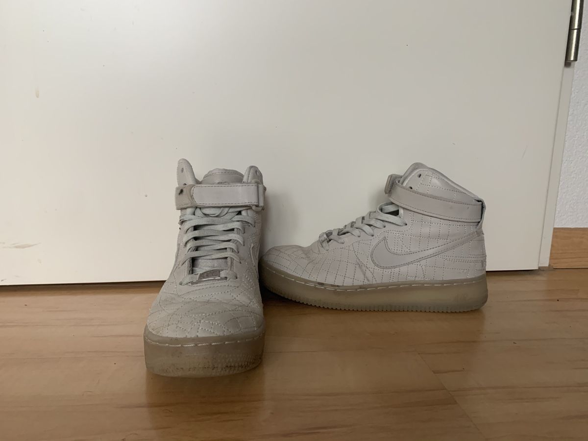 Nike Scarpe da uomo: Nike Air Force 1 High hellgrau Leder Gr. 38 – Usato da Winterthur venduto da whatdreamz 1