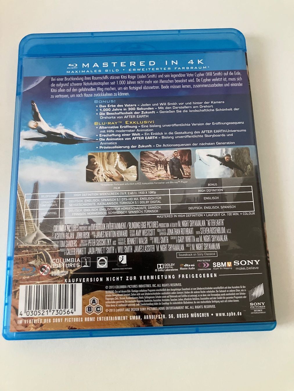 Tutti i DVDs: After Earth [Blu-ray] Jaden Smith, Will Smith – Usato da Arbon venduto da Sugofresser 1