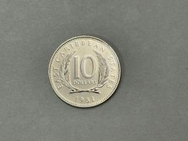 East Caribbean 10 Dollars 1981 
