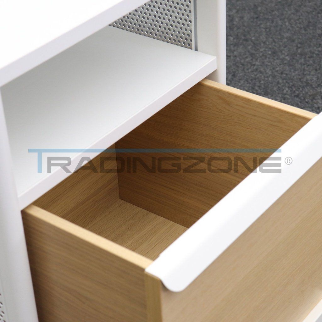 Korpus: Standcontainer Weiss/Eiche – Gebraucht aus Regensdorf von Tradingzone 1