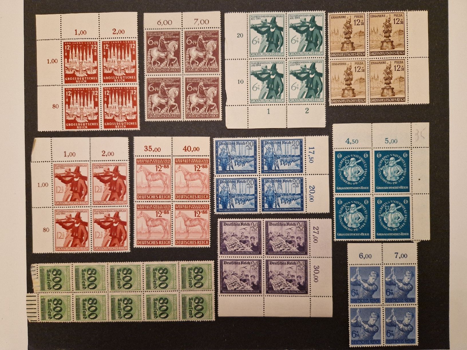 Tutti i francobolli: Deutsches Reich Briefmarken Block Blöcke postfrisch – Nuovo (secondo la descrizione) da St. Gallen venduto da Enrico_SG