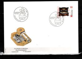 1996 - FDC /Musikdosen und -automaten/Spieldose mit Holzgeh.