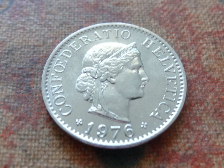 Tutti le monete: 5 Rp. 1976 – Usato da Romanel-sur-Lausanne venduto da Swift13